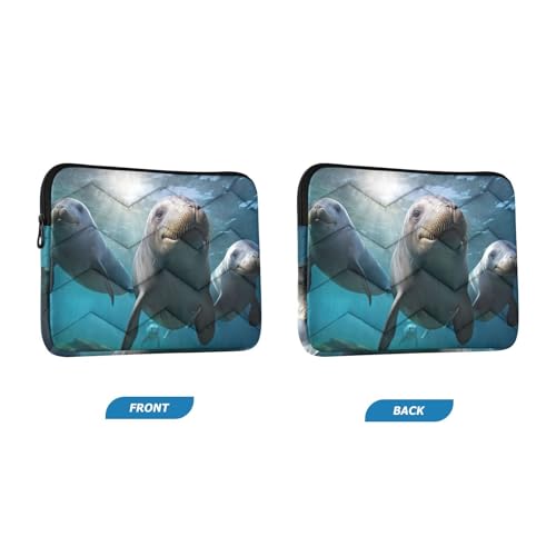Funda para portátil de 13-14 pulgadas impermeable con diseño de sellos miniatura 2
