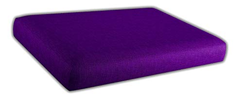 MICAMAMELLAMA Asiento Cojin para Sofa de palets/europalet | Desenfundable | Interior y Exterior | Color Mora | Espuma de Alta Densidad.