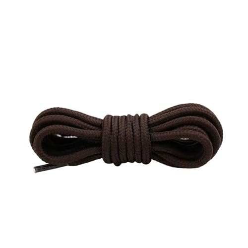 Lacets ronds multicolores en polyester marron foncé de 150 cm pour boots de randonnée