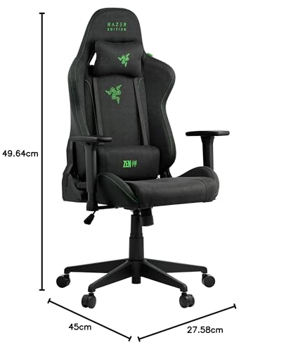 Edition Tarok Essentials X Cloth PC Sedia da gaming in tessuto, rivestimento in tessuto traspirante, braccioli 1D, funzione basculante, cuscino lombare e cuscino, fino a 130 kg, nero - Sedia gaming - Immagine 1