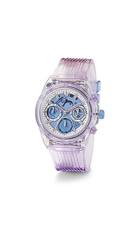 Image of Guess Women's| Analog Sport Watch| Sustainable Nylon Case| PU Strap | 30M Water Resistance