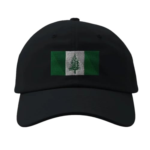 Casquette Drapeau île Norfolk Noir : Chapeau Soleil Homme Femme