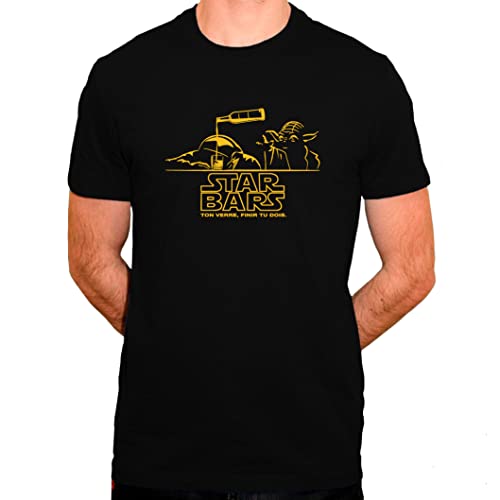 Sergent Tobogo Star Bars - Yoda - Dark Vador - T-Shirt Homme Noir (XL)