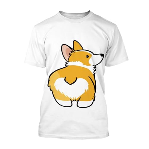 T-Shirt Mignon Animal de Compagnie Imprimé 3D pour Exprimer Votre Passion Chien