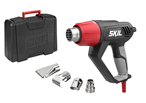 SKIL Ventilatore ad aria calda 8003 FD (2000 Watt, temperatura di funzionamento: 70 °C/450 °C/600 °C, flusso d'aria 350 – 550 l/min, pistola termica con valigetta + ugelli, lunghezza cavo 2,75 m)