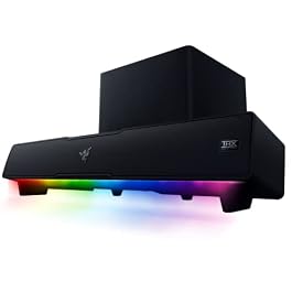 Razer Leviathan V2: Multi-Driver PC Gaming Soundbar with Subwoofer – THX Spatial Audio – Compact Design – Chroma RGB – Bluetooth 5.2 – for Desktop/Laptop, Smartphones, Tablets & Nintendo Switch
