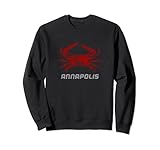 Cangrejo rojo en Annapolis. Texto envejecido