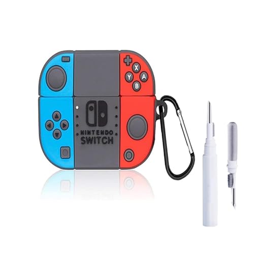 Image of YODI Case Cover for Airpods Pro|Pro 2|Airpods Pro 3|Airpods 4 Pouch, Silicone Cases with Cleaner Kit 360 Drop Protection,Shock-Resistant ((Nintendo Switch), Airpods 4)