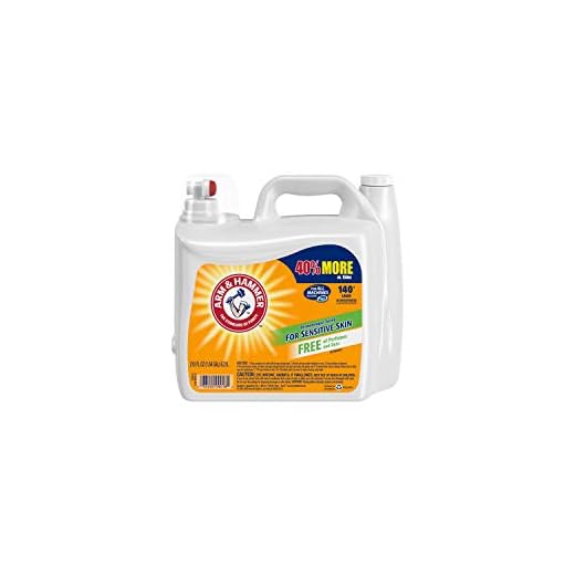 Arm & Hammer Sensitive Skin Free & Clear, 140 Loads Liquid Laundry Detergent, 210 Fl oz