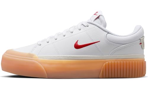 Nike Court Legacy Lift Women's Shoes (FV5526-103, White/Gum Yellow/Sail/University Red)