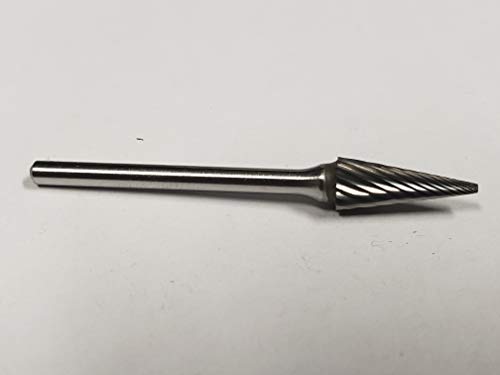 Fresa de carburo con cabeza 1/4 in y vástago 1/8 in miniatura 5