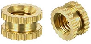 uxcell Knurled Threaded Insert, M3 x 3mm L x 5mm OD Female Thread