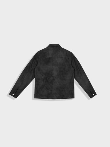 Image of The Indian Garage Co Men Slim Fit Long Sleeves Polo Collar Solid Jacket