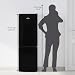 Willow WFF157B 157L Freestanding 70/30 Fridge Freezer with Adjustable Thermostat, Mark-Proof Finish, Low Frost, 2 Year Warranty - Black