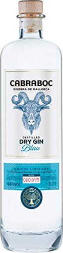 Cabraboc Dry Gin Blau 0,7L - Mallorca Spanien - 44% vol - ideal für Gin Tonic und andere Gin Cocktails Cover