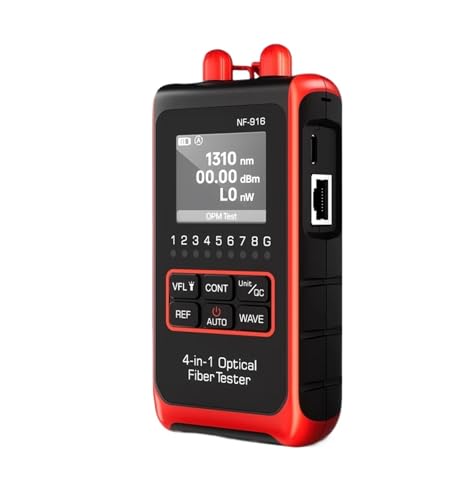 OTDR para mantenimiento de redes con medidor de potencia de fibra óptica 4 en 1 y pantalla LCD 2