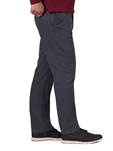 Wrangler Authentics Men's Comfort Flex Chino Pant, gray pinstripe, 36W x 30L