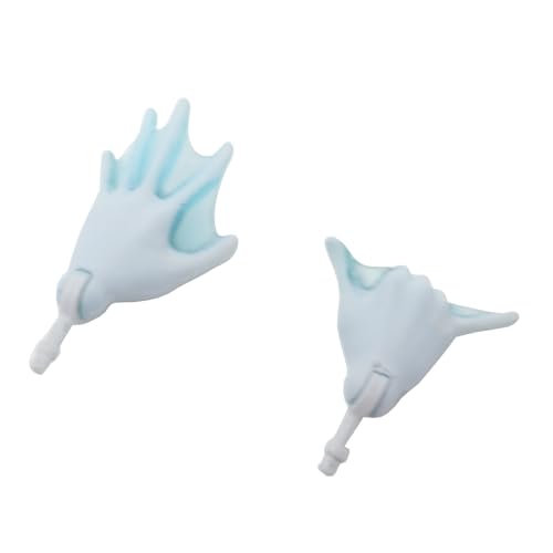 Pièces de rechange pour poupée Monster High Lagoona Blue Doll X3673 - Ensemble de mains de rechange - Gauche et droite - Bleu écume de mer