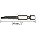 NGe Triangle Screwdriver Bit Set, 6 Pieces Triangle Screw Head, 2 Inch Length, 1/4” Hex Shank, Pack of TA18, TA20, TA23, TA25, TA27, TA30