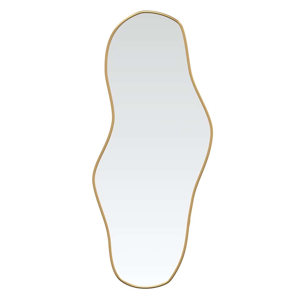 Vidaxl (Gold, 100 X 45 Cm) Wall Mirror Gold 90X40 Cm Bathroom Hall Vanity Make Up Cosmetic Mirror