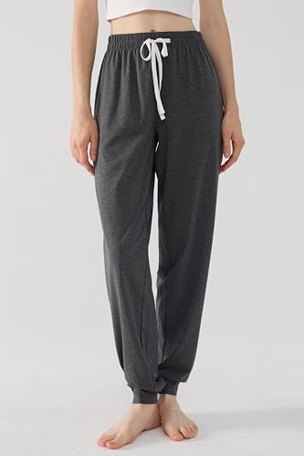 Joyaria Cotton Joggers Women Lightweight Sleep Lounge Pajama Sweats Pants with Pockets S-XXL2
