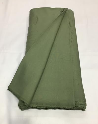 Image of BKRKJ Women's Rayon Cotton Unstitched Fabric for Sewing Suit Salwar Chudidar Patiyala Kurti Shirt Kameez Blouse Kurta Pyjama (4.5 Meter, Light Green)