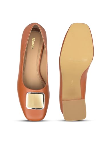Image of Bata Women Block Heel Ballerina