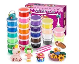 Arcilla para Modelar de Secado al Aire, Pasta Moldeable para Niños, Arcilla Polimérica de Colores, Regalo Creativo para Niños y Niñas de 3 a 12 Años (45 colores)