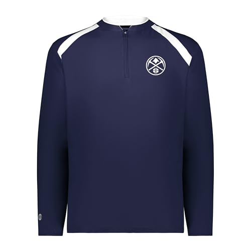 Holloway Men's Standard NBA Denver Nuggets Clubhouse Pullover-Basketball Apparel, Comfortable Lightweight Jacket for Game Day, Multi, 3X-Large