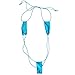 Produktbild Creamlin Teeny Weeny Sling Shot Micro Mini Bikini Thong Einteiler Teddy (Blau)