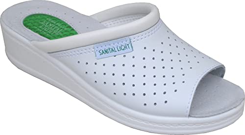 Soulager les talons douloureux avec la mule en cuir Sanital Light