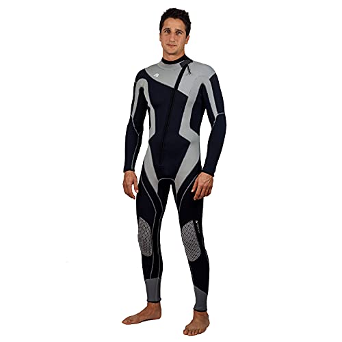 Aqua Polo Roupa de mergulho masculina Manta Ray | Mergulho | Neoprene SC de 3 mm | Super stretch em...