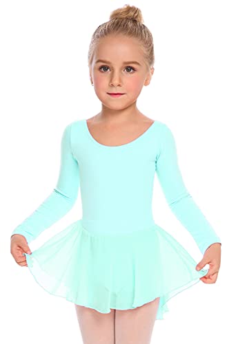 Image of Arshiner Kids Girls Classic Long Sleeve Leotard Dance Ballet Dress