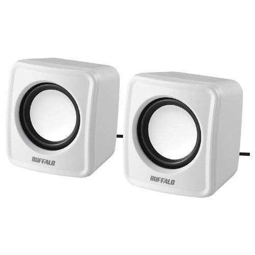 BUFFALO PC用スピーカー USB電源モデル BSSP100Uシリーズ ホワイト BSSP100UWH