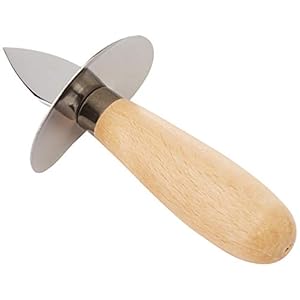 Deglon 2202105 V oestermes, gelakt, met vingerbescherming