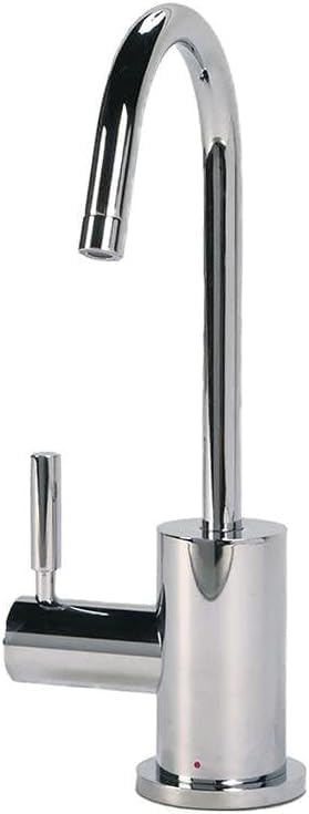 Contemporary C-Spout Hot Only Filtration Faucet - Chrome