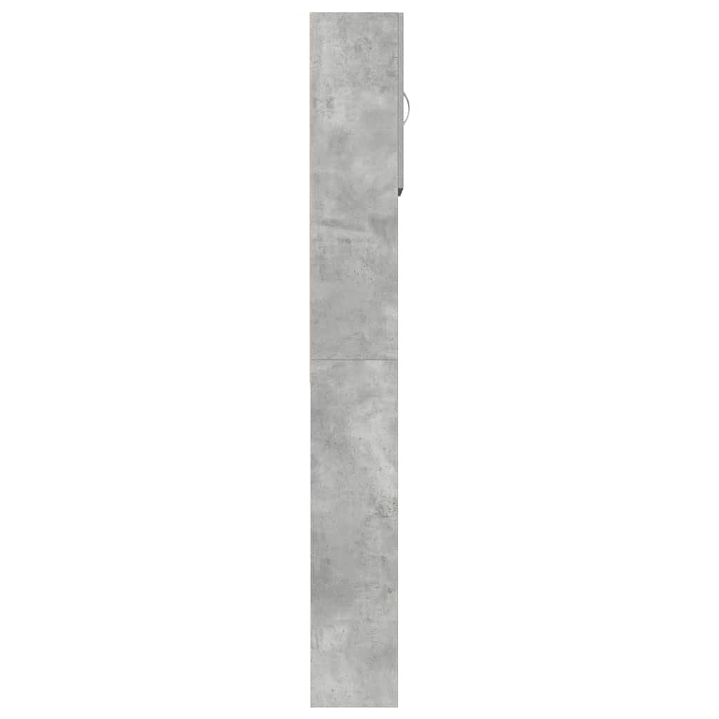 Tidyard Meuble de Machine à Laver Gris béton Bois d'ingénierie, Support de Salle de Bain avec Compartiments, Gain de Place Meuble de Rangement L'étagère de la Machine à Laver