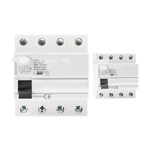 Disyuntor electromagnético 4P 100A interruptor diferencial trifásico de 30mA