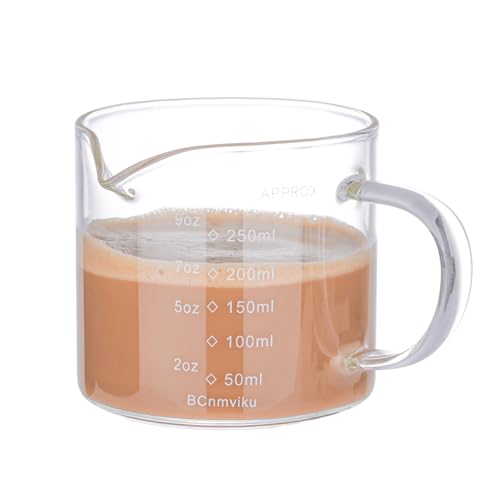 Vaso medidor espresso con asa 250 ml miniatura 1