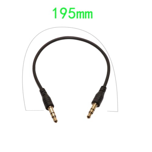 Cable de audio de 3,5 mm macho a macho con conectores dorados y máxima conductividad 5