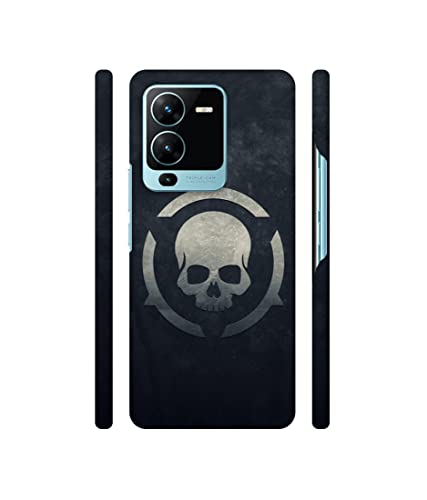 Image of Skull Pattern Print Design 3D Printed Hard Back Case Cover for Vivo V25 Pro 5G