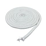 FACAIIO Fiberglas-Kamindichtungsseil 1000 hitzebeständig, einfach zu installieren, luftdichte Dichtung, Öfen, Öfen