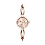 Water Resistant: 5 ATM DKNY Crosswalk Quartz DREI-Zeiger Edelstahl Rose Gold Tone Damenuhr NY2812