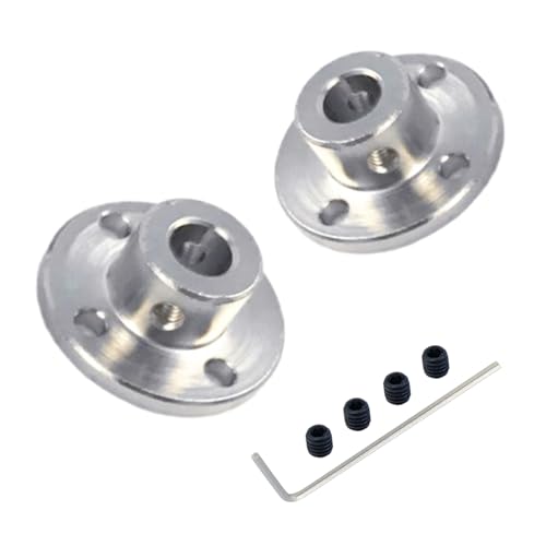 2 Stück 8 mm starre Flanschwellenkupplung, 45# Stahlflanschkupplung Motorführungswellenkupplungsanschluss für Motorzubehör, RC-Modell, DIY-Teile