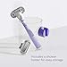Flamingo Razors for Women, 1 Women's Razor Handle (Lilac), 13 Razor Five-Blade Refills, and 1 Shower Holder