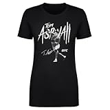 500 LEVEL Tom Aspinall UFC Shirt for Women - Tom Aspinall Mono WHT (Black, Large)