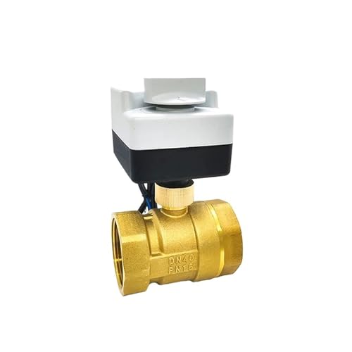 Vanne à bille électrique 1 1/2 laiton 220V à commande manuelle - 4