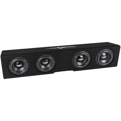 Skar Audio Quad 8' Loaded Ported Subwoofer Enclosure Compatible with 2019-2025 Chevy Silverado/GMC Sierra Crew Cab Trucks