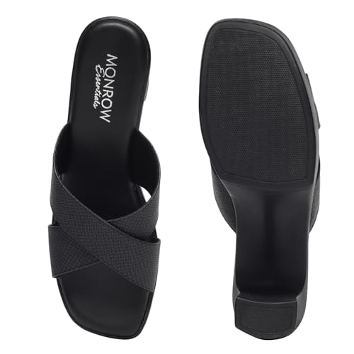 Image of MONROW Fancy and Stylish Trendy and Lightweight Casual Regularwear Vegan Platform Heels For Women and Girls