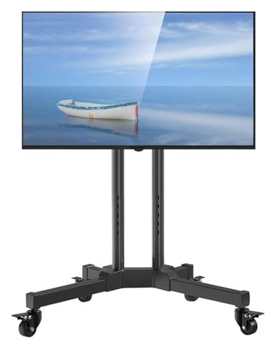 Soporte Móvil para TV con Ruedas, Ajustable en Altura miniatura 1